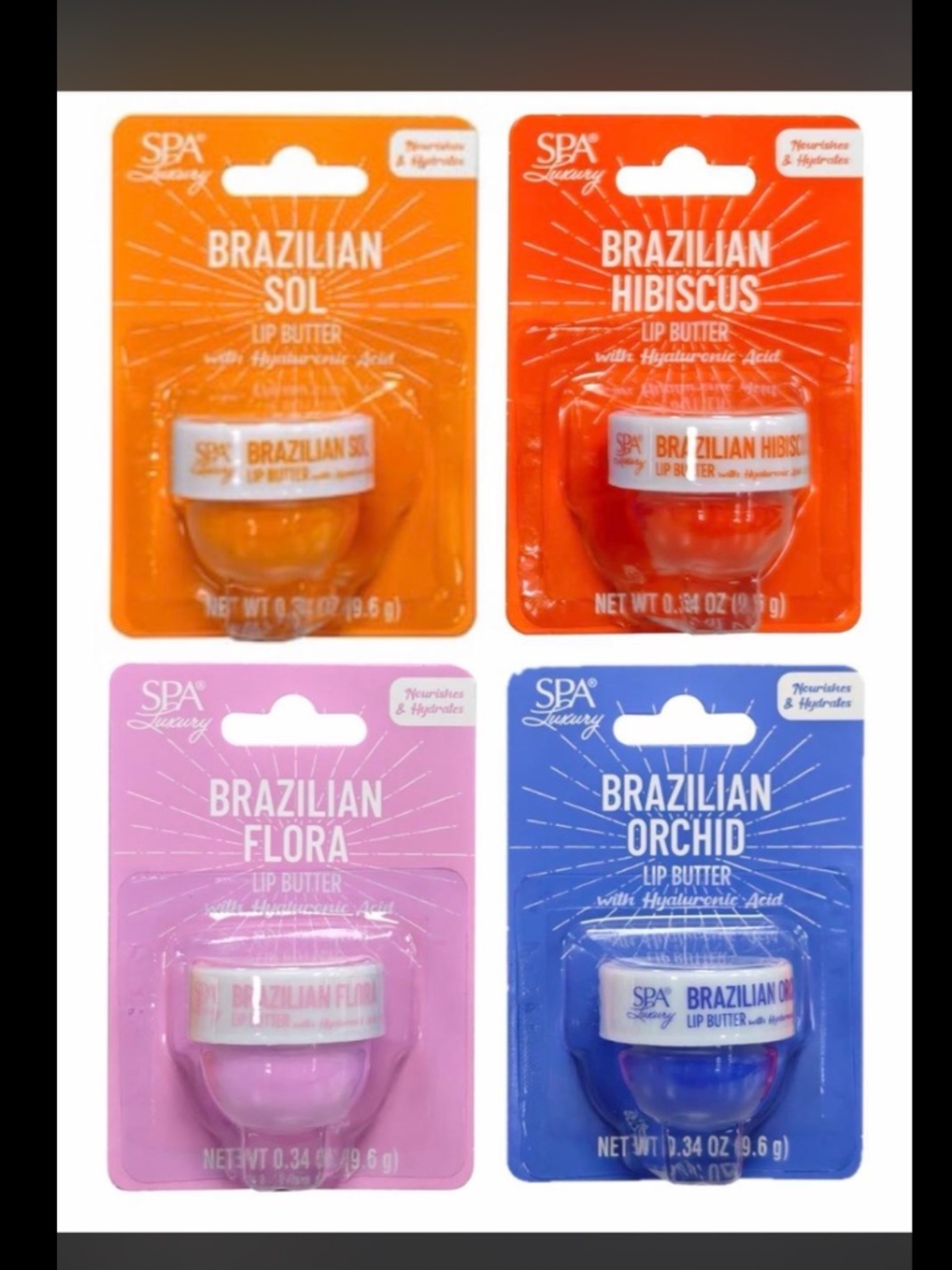 SPA Luxury Brazilian Lip Butter Set 4-pack NEW
